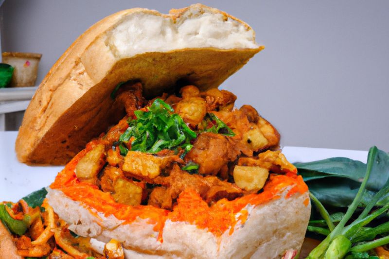 south african bunny chow in bread