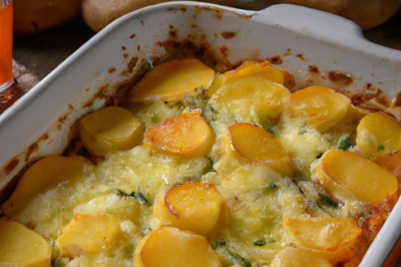 potato bake in casserole dish
