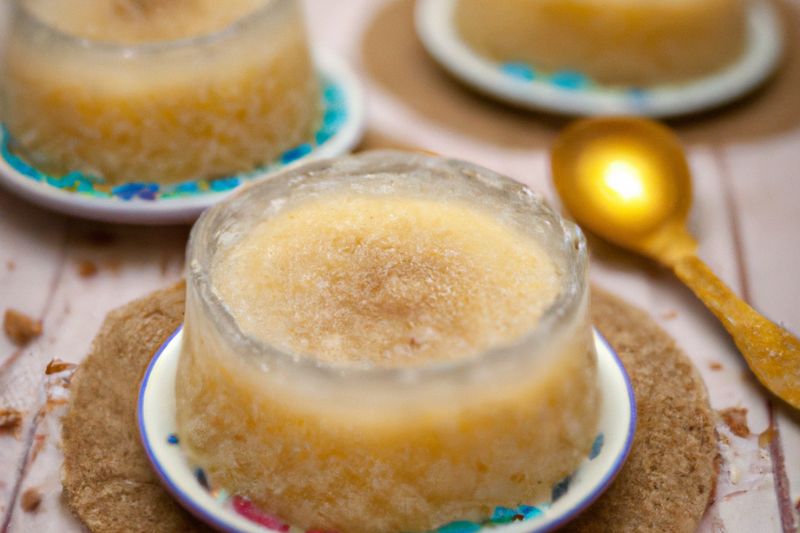 sago pudding in mold