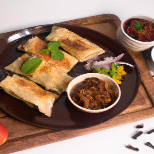 South African roti and mince dish