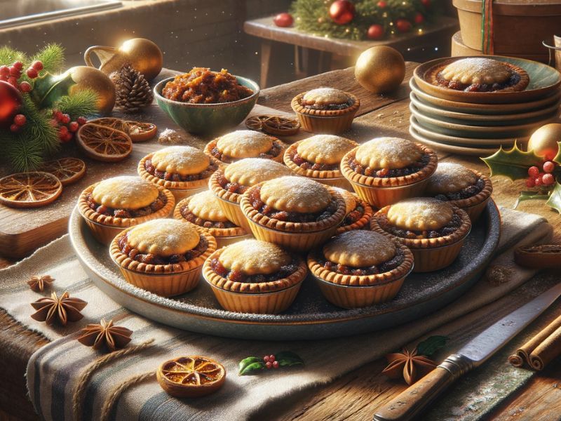 south african mince pies during christmas